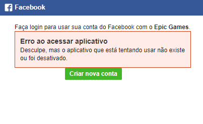 Como corrigir o problema quando o login no Facebook está