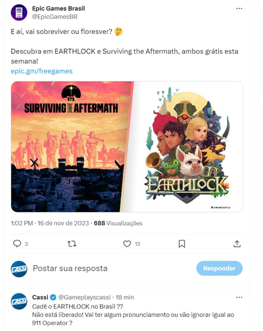 Epic Games Store  EARTHLOCK e Surviving the Aftermath gratuitos