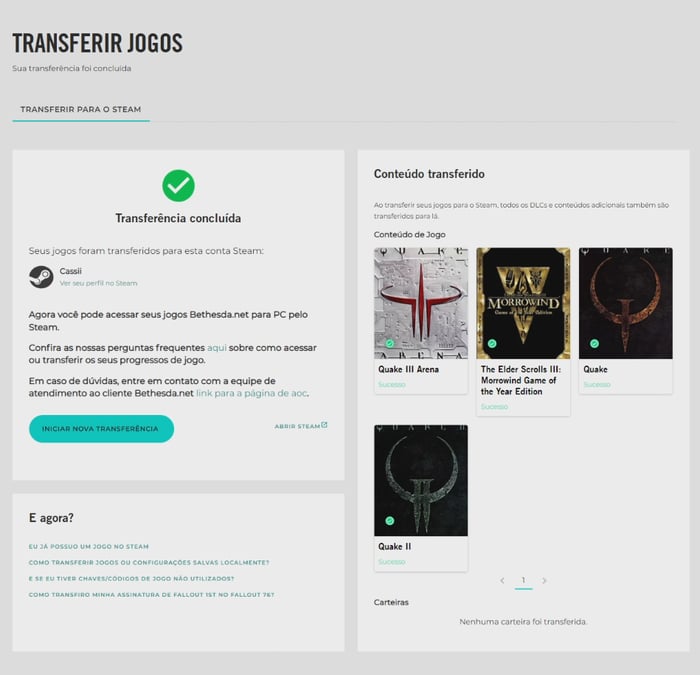 Steam - Migração Steam