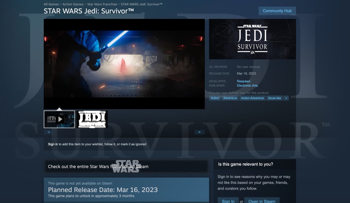 Star Wars Jedi Survivor 