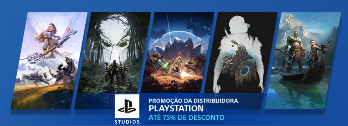 God of War e outros jogos estão com até 75% de desconto na