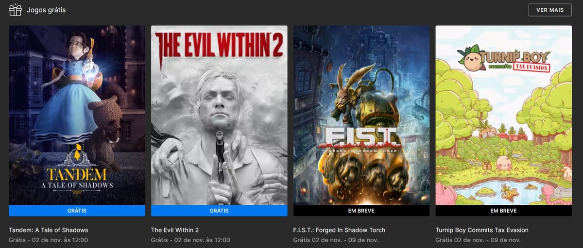 Epic Games Store dá jogos de graça diariamente por 15 dias; FIST é