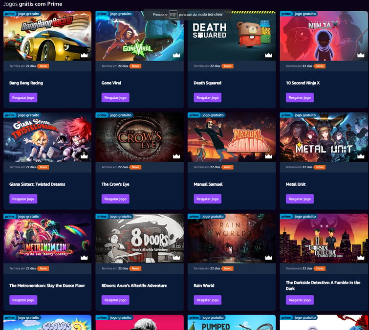 Prime Gaming de abril tem 8 jogos de graça - Canaltech
