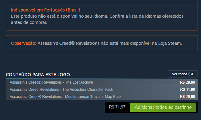 Compre agora o game Assassins Creed: Revelations para seu