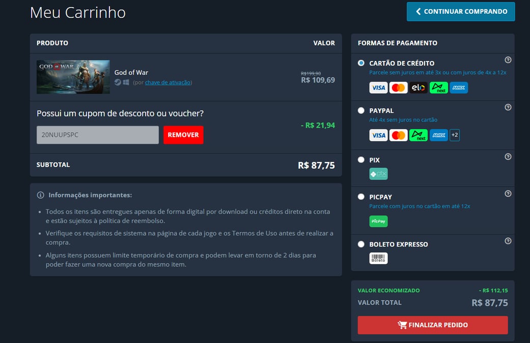 Jogos para PC na Nuuvem: 55 opções com até 95% de desconto