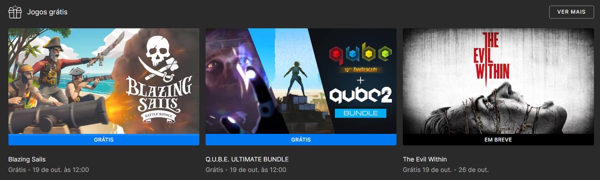 Epic Games Store dará um jogo de graça por dia a partir da próxima quinta ( 19)