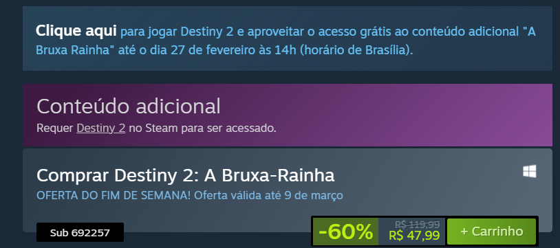 Destiny 2: A Bruxa-Rainha e mais dois jogos estão de graça para jogar no  Xbox