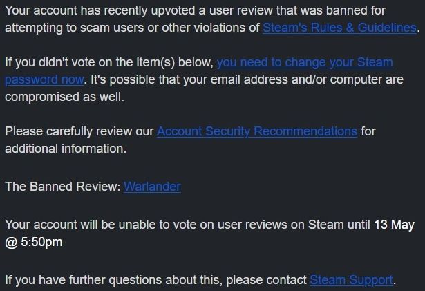 Mais de 2 mil contas são banidas do Steam por motivo absurdo e suporte  responde