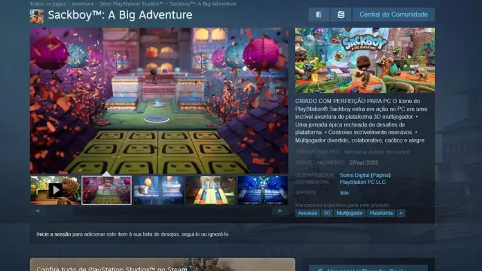 Sackboy: A Big Adventure Steam Sackboy: A Big Adventure Steam