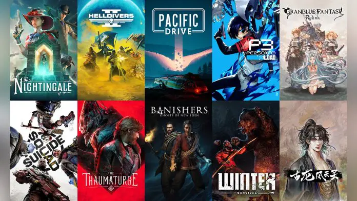 top 10 mais desejados - Steam - fevereiro/2024