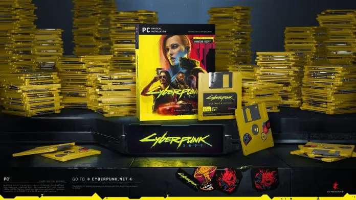 Cyberpunk 2077 em disquetes Cyberpunk 2077 em disquetes