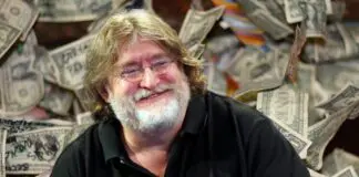 Gabe Newell - dinheiro