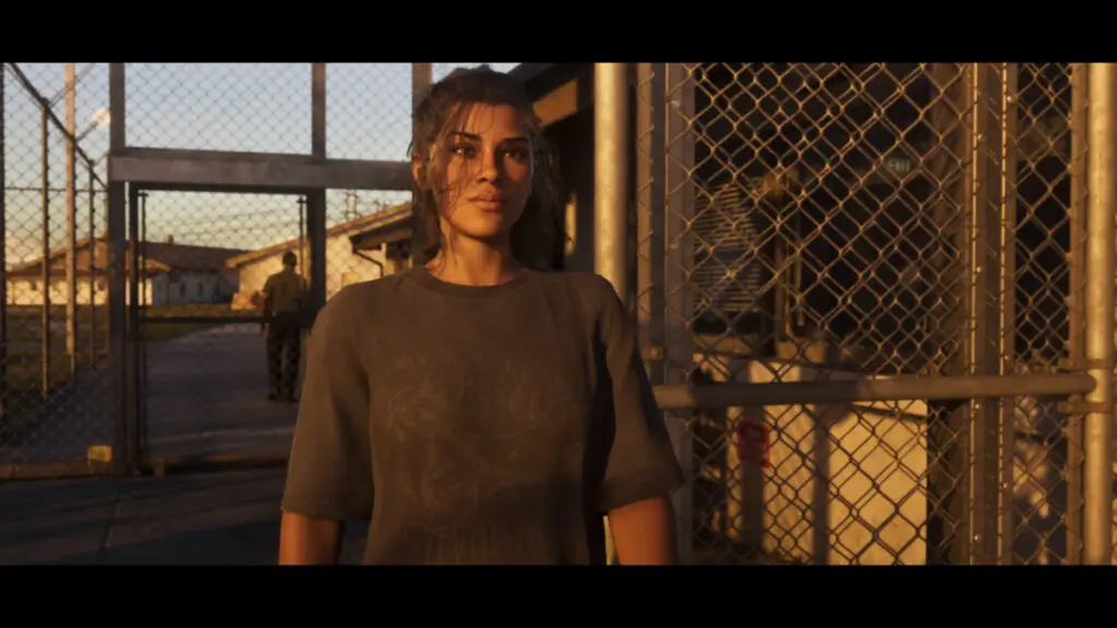 Lucia saindo da prisão em GTA 6