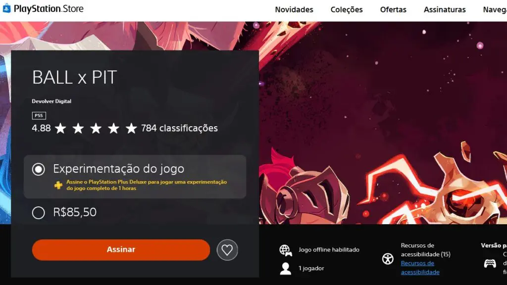 Ball x Pit com teste no PS Plus