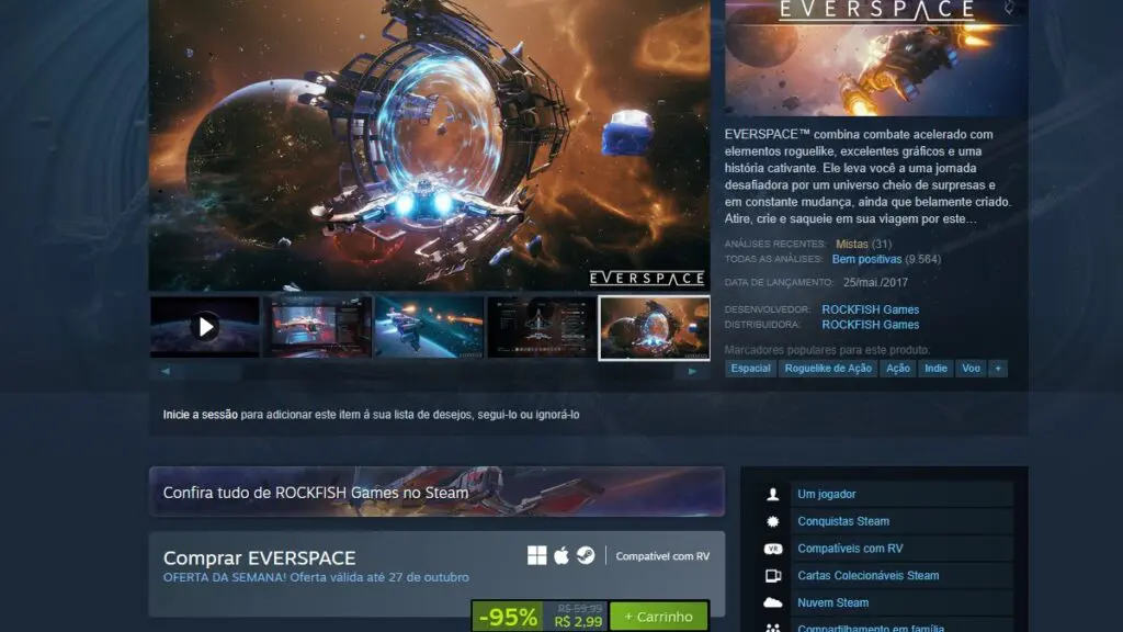 EVERSPACE no Steam