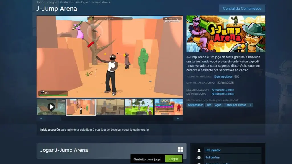 J-Jump Arena de grça no Steam