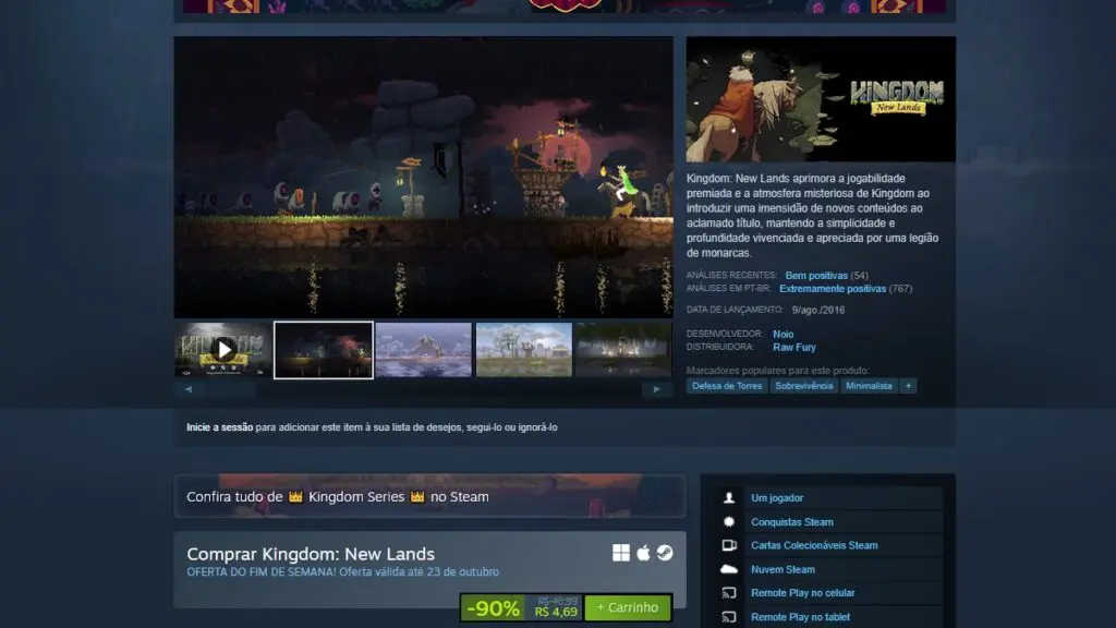 Kingdom: New Lands no Steam