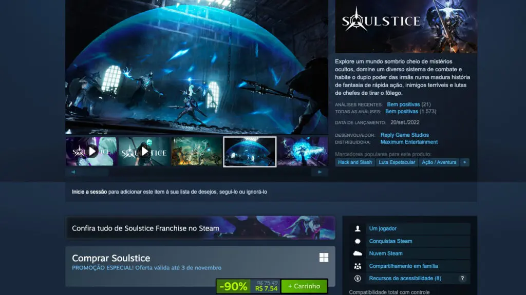 Soulstice no Steam