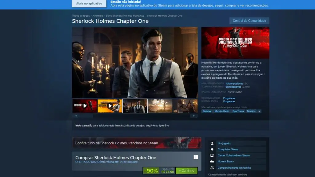 Sherlock Holmes: Chapter One no Steam