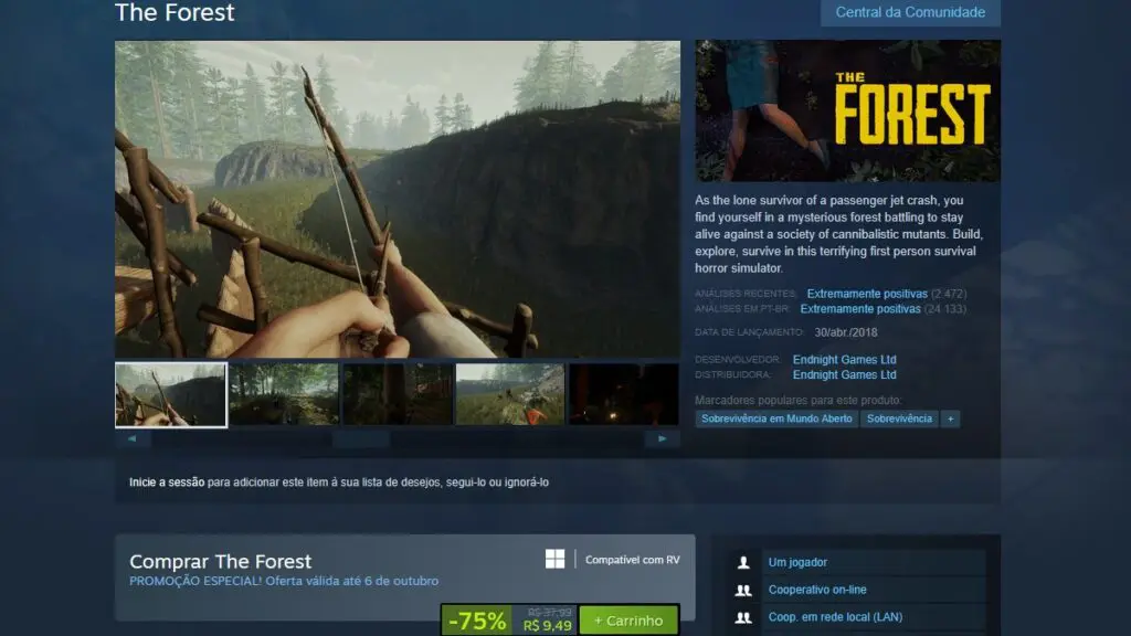 The Forest no Steam