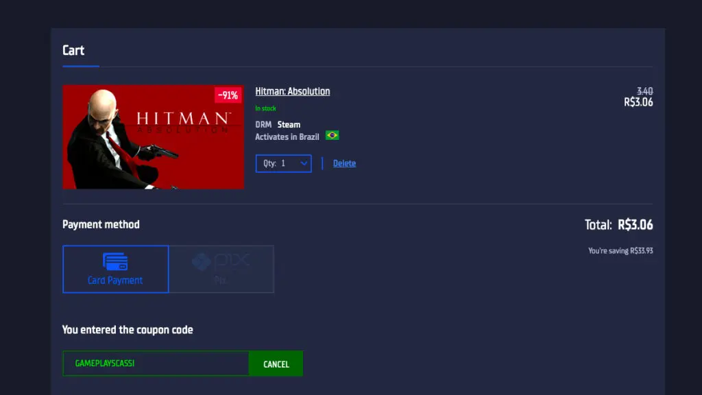 Página de Hitman: Absolution no GamersGate