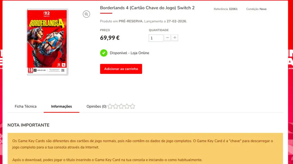 Borderlands 4 para Nintendo Switch 2