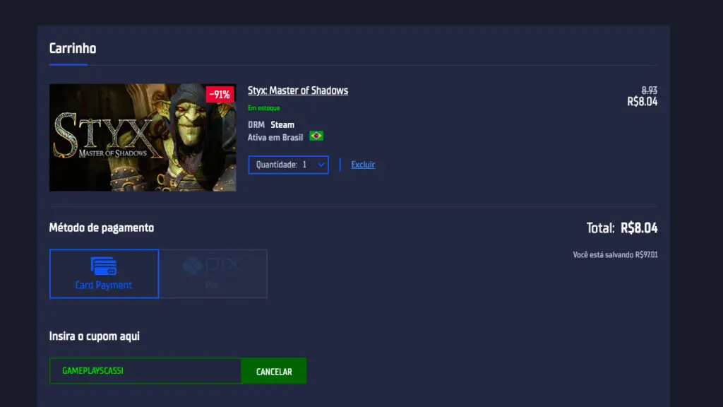 Página de Styx: Master of Shadows na GamersGate