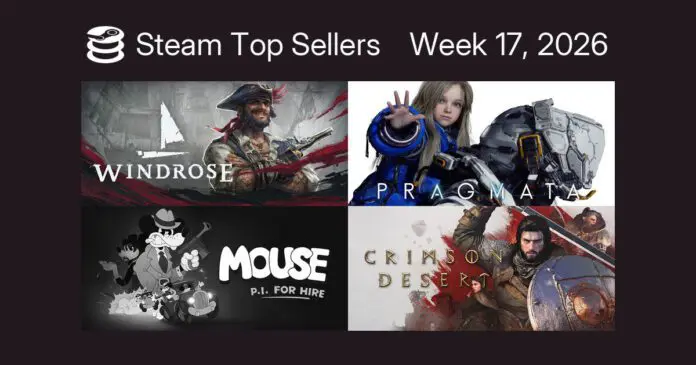 mais vendidos da steam - 21-04-2026