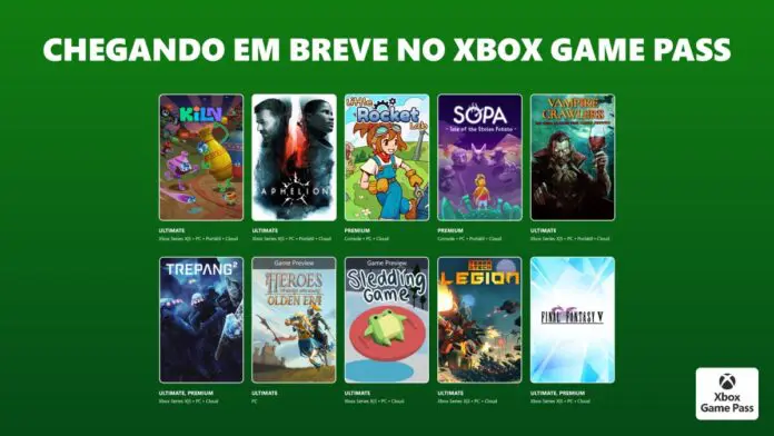 xbox game pass - segunda quinzena de abril de 2026