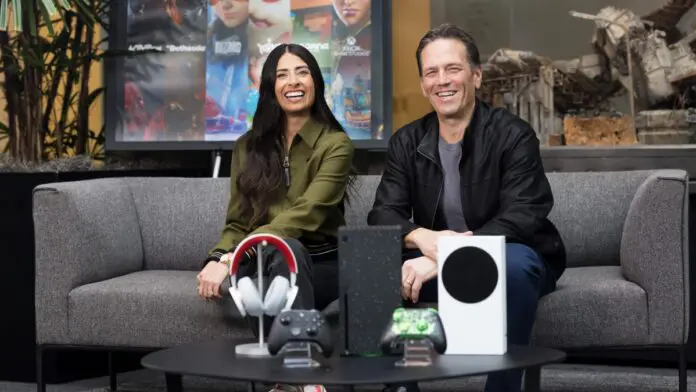 Asha Sharma and Phil Spencer