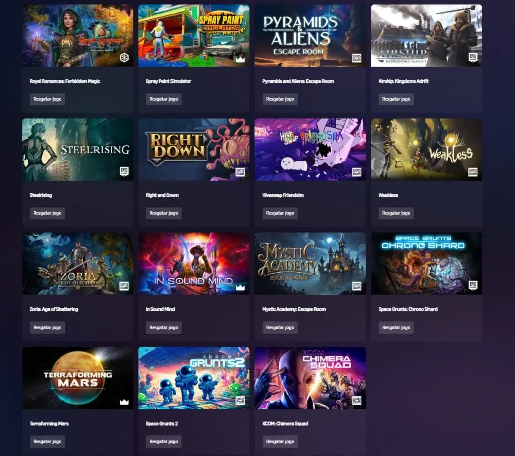 Prime Gaming 20 de Agosto