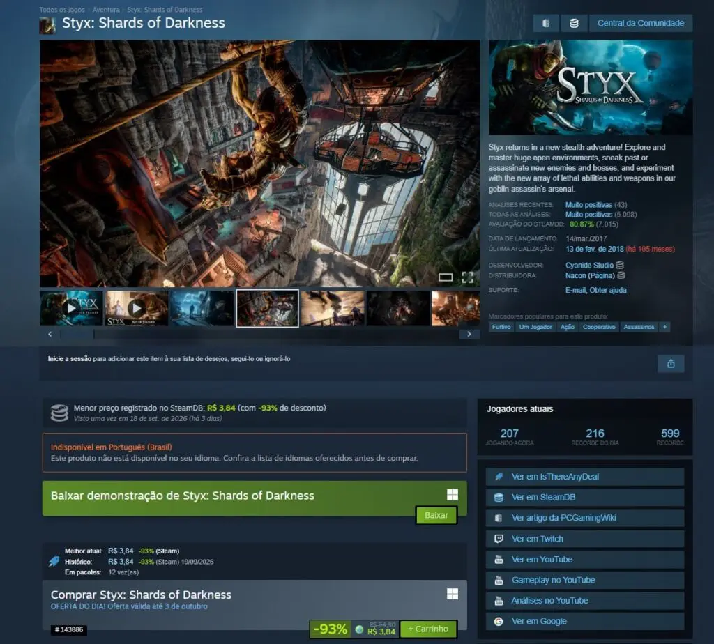 Styx: Shards of Darkness