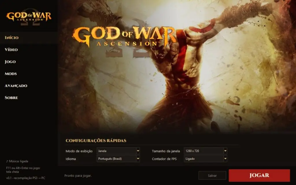 God of War: Ascension PC port - launcher-home
