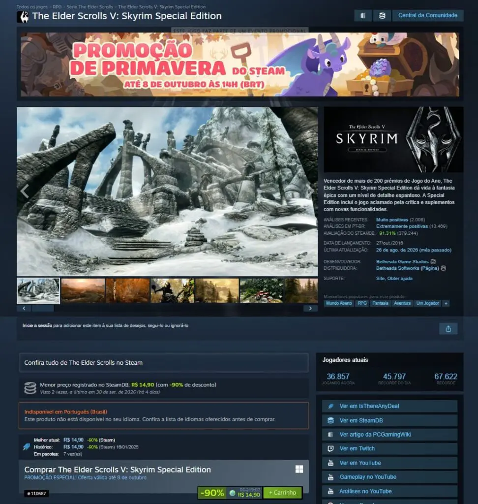 The Elder Scrolls V: Skyrim Special Edition