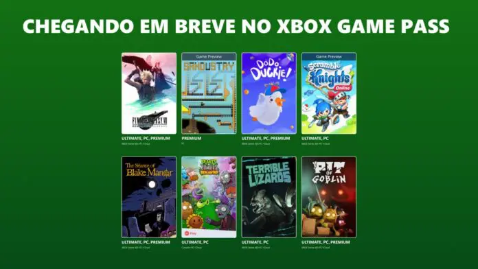 xbox game pass - segunda quinzena de outubro de 2026 Xbox Game Pass