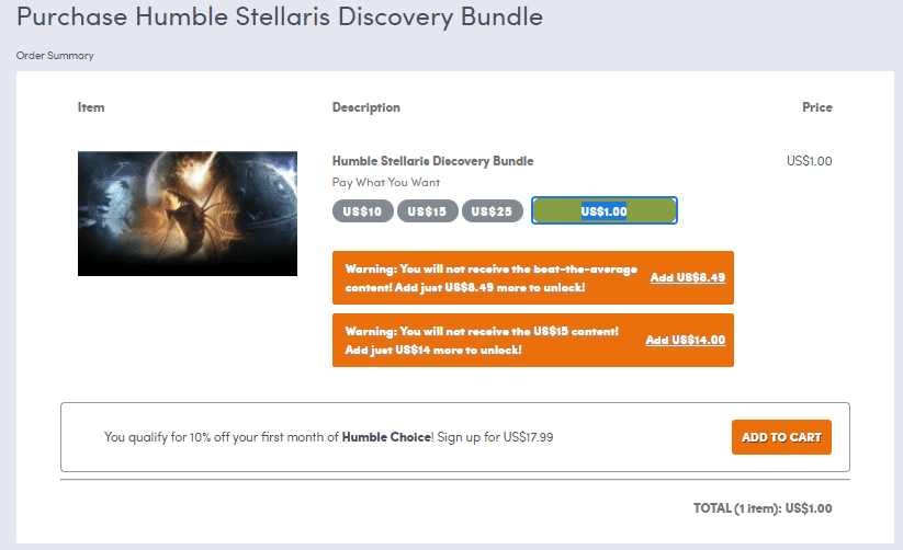 Humble Stellaris Discovery Bundle