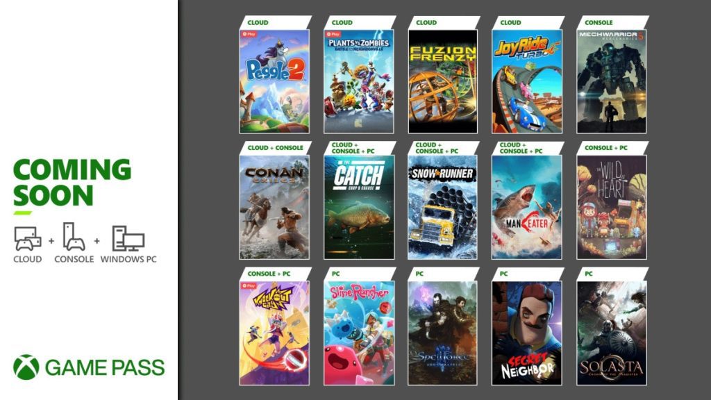 Xbox Game Pass adiciona seis jogos em breve