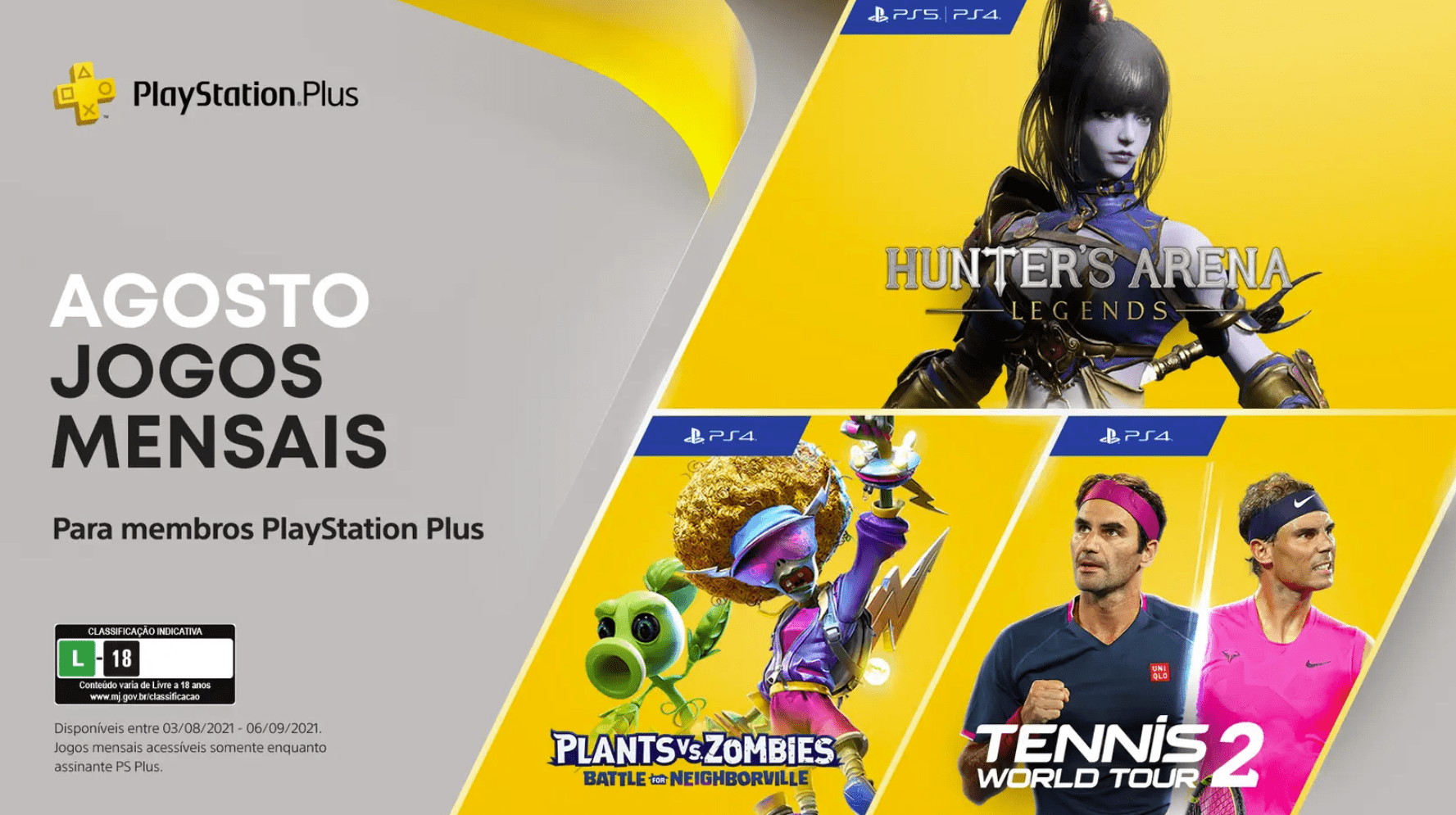 PS Plus: Jogos Grátis de Agosto foram revelados