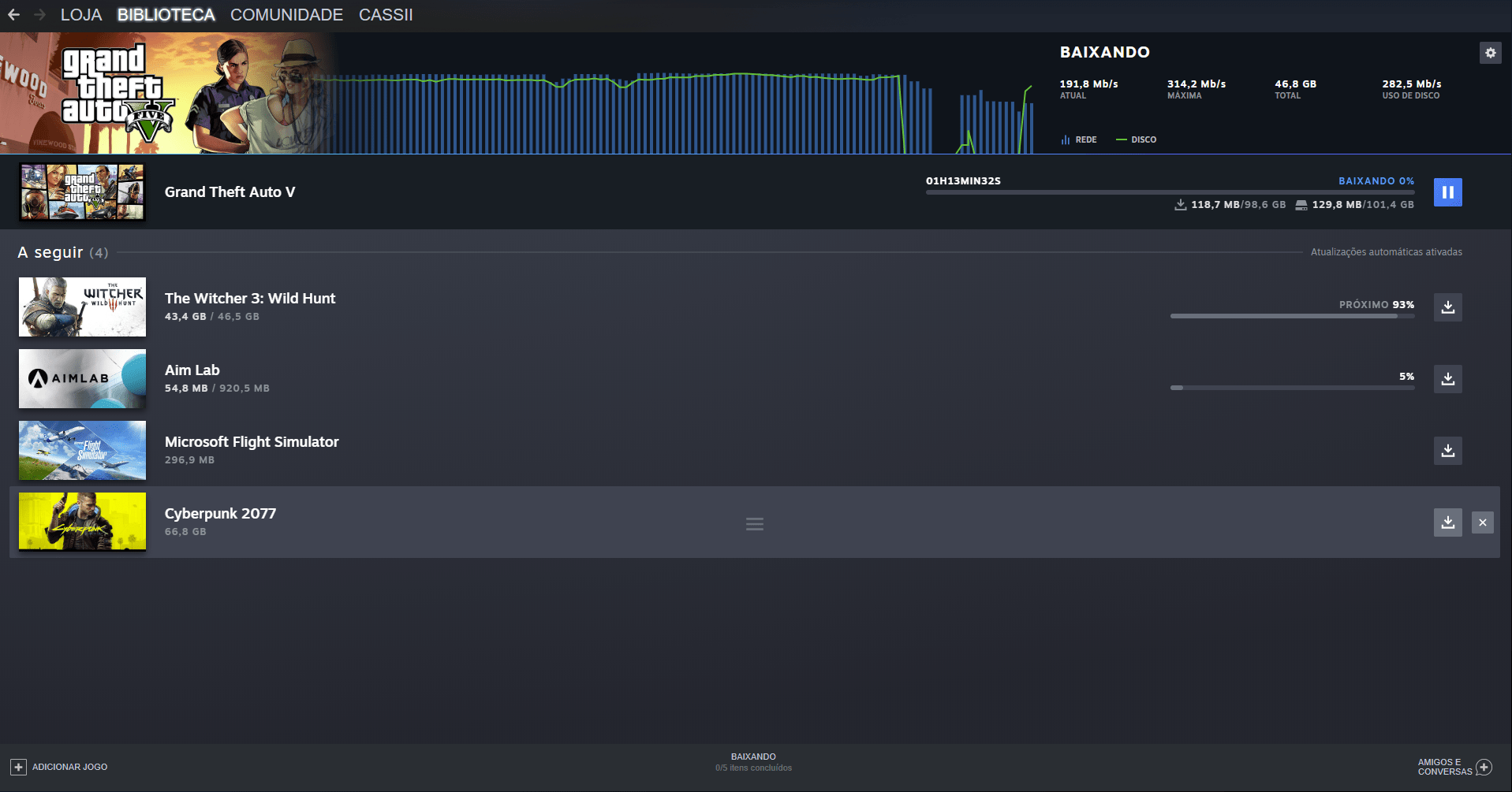 Dúvida referente a download e tamanho de jogos na Steam - Jogos