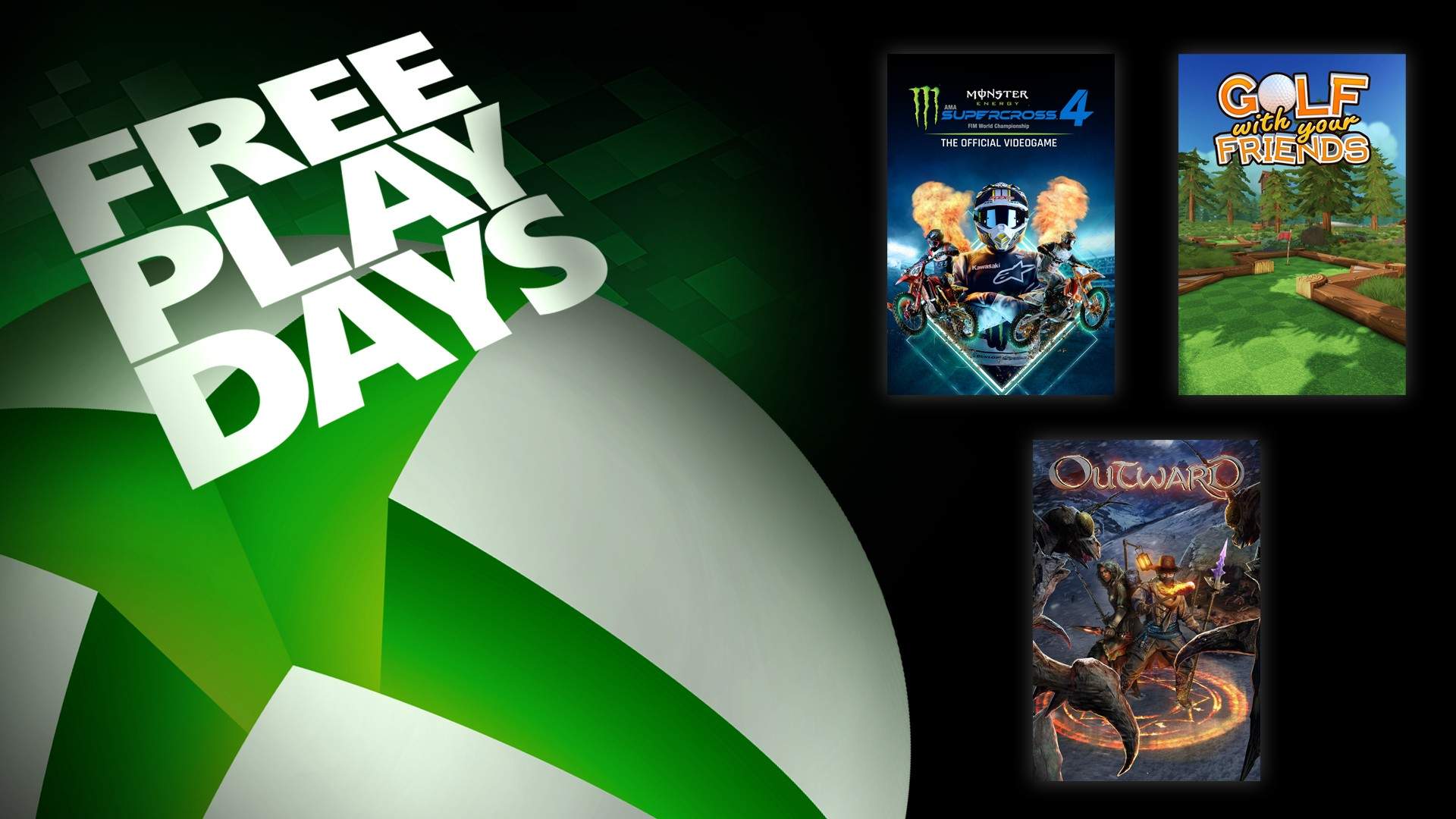 Free Play Days: Outward, Golf with Your Friends e Monster Energy Supercross  estão de graça para jogar no Xbox
