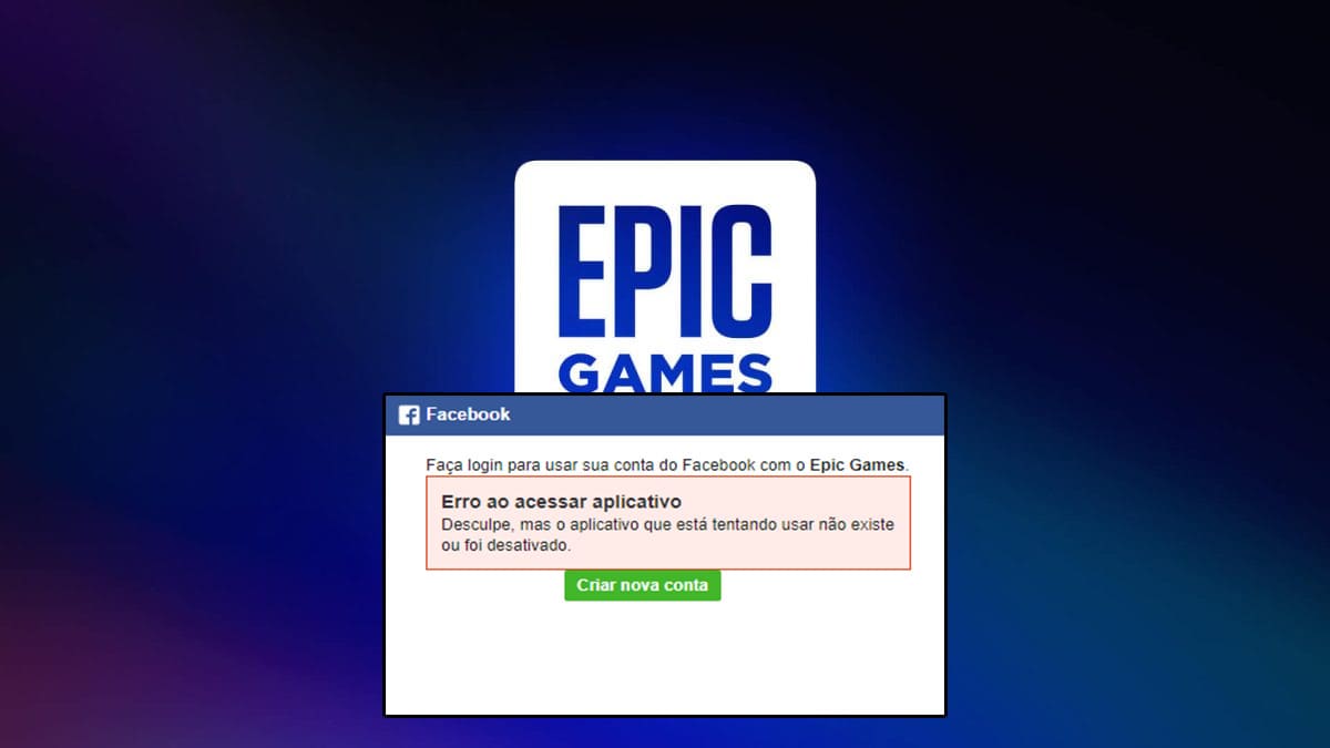 Como acessar conta da Epic Games criada com login do Facebook