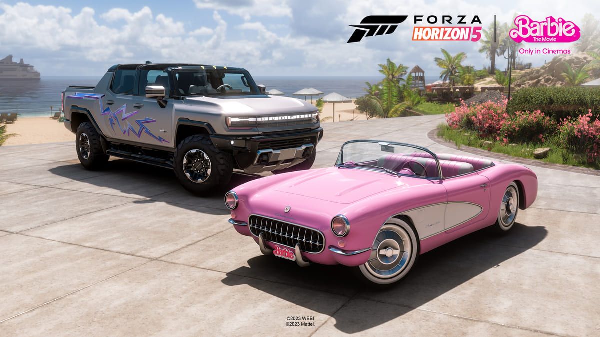 Forza Horizon 5 recebe dois carros grátis do filme Barbie