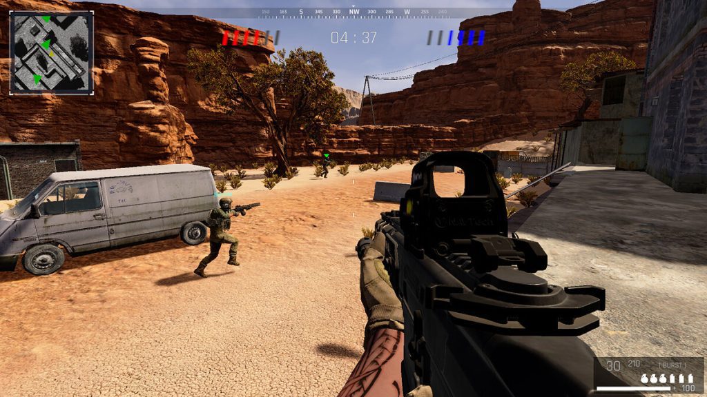 Amostra de jogo de tiro em primeira pessoa - um projeto de jogo de tiro  multijogador
