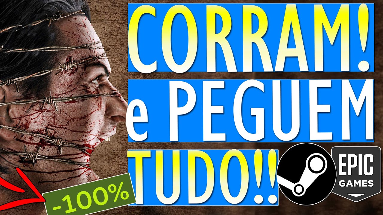 CORRAM!!! JOGOS de GRAÇA PARA RESGATE GRÁTIS no PC (Epic Games e