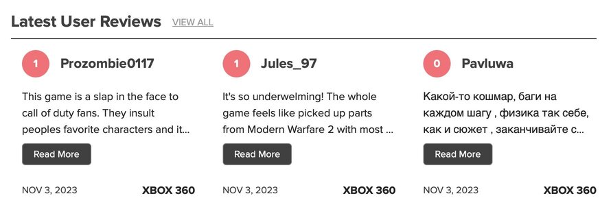 Call of Duty: Modern Warfare 3 - Metacritic