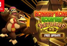 Dixie Kong se torna jogável em Donkey Kong Country Returns HD Donkey Kong Country Returns HD - update