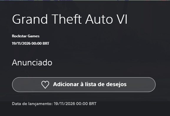 GTA 6 - Horário Brasil