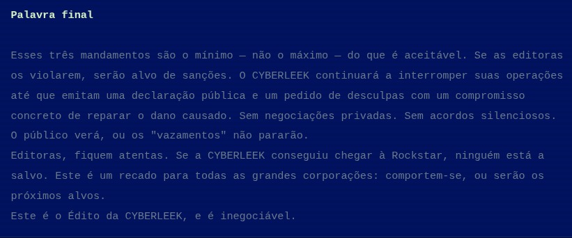 CyberLeek - Manifesto