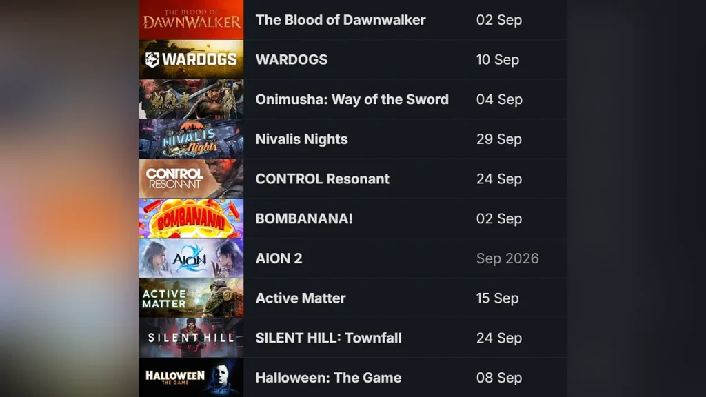 Jogos mais desejados - setembro - 2026