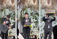 Noivo chora ao ganhar placa de vídeo rara de presente de casamento avaliada em 12 mil dólares Noivo chora em casamento ao receber de presente GPU rara de sua esposa